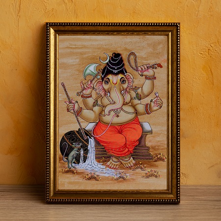 Multi-Armed Lord Ganesha Divine Painting (alt view)